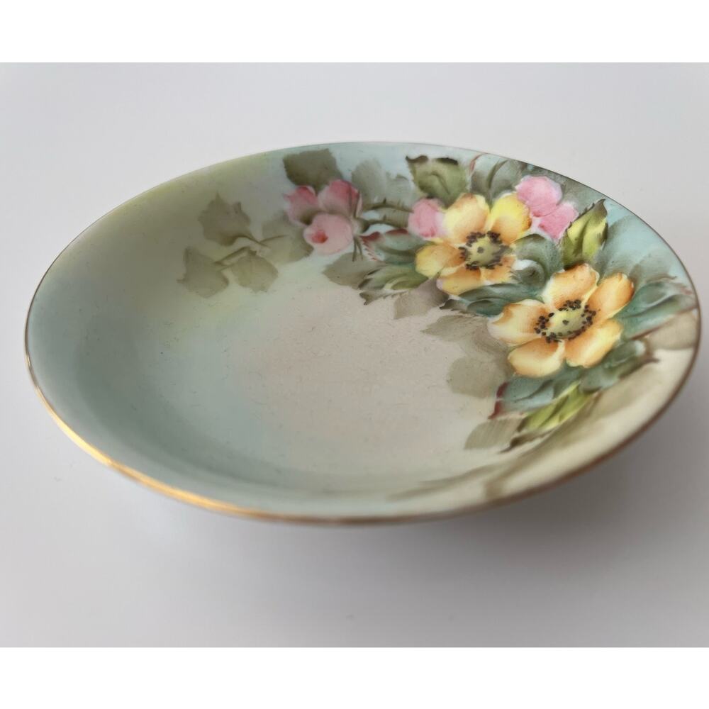 Antique Thomas Bavaria Handpainted Soup Bowl Replacement Discontinued Floral